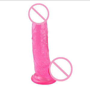 4 Größen Kristall <span class=keywords><strong>dildo</strong></span> Bunte <span class=keywords><strong>Dildo</strong></span> Frauen Kunststoff Gummi Penis Sexspielzeug Rosa Transparente Haut Lila Schwarz - Product Image 4