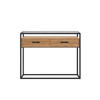 Table console en bois massif et fer de style européen moderne pour salon, hôtel et chambre à coucher, meubles de luxe personnalisables en gros