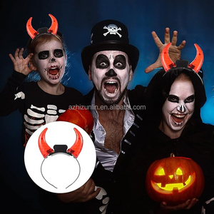 Wholesale Customized Logo Party LED Devil Steady Light up Luminous Horn <strong>Headband</strong> for Halloween <strong>Easter</strong> &amp; Christmas - Product Image 4
