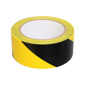 Ruban adhésif jaune et noir en PVC acrylique, étanche, simple face, pour signalisation de danger au sol, zone de construction, marquage de sécurité, vente en gros - Product Image 6
