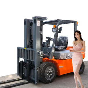 Nuevo 3ton 4ton Diesel Telescópico LER 7m 13m Altura de elevación Carretilla elevadora de 4 ruedas con certificación CE Uso agrícola - Product Image 1
