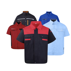 Camisa de Trabajo Informal Transpirable Unisex de Manga Corta de Poliéster de Primera Calidad en Oferta - Product Image 2