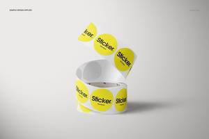 Etiquetas autoadhesivas personalizadas para empaques de productos: rollos de pegatinas de vinilo redondas, impermeables, con logotipos personalizados - Product Image 3