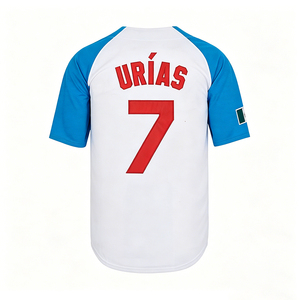 Camisetas de Béisbol Retro para Hombre, Versión Nostálgica, Cosidas, 7 Urias 34 México, Tallas S-3XL - Product Image 2