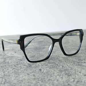 Monturas de Gafas de Acetato con Diseño Ojo de Gato Negro, Montura Completa para Uso Diario en Adultos - Product Image 3