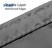 Voile d'ombrage imperméable grise avec œillets, auvent d'ombrage de qualité commerciale