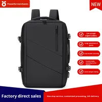 Sac à dos de voyage pour ordinateur portable en polyester imperméable grande capacité 20L 39L avec fermeture éclair USB, unisexe, logo personnalisé