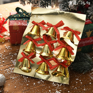 Pita Natal WOWEI dengan Lonceng, Pita Mini untuk Kerajinan, Ornamen Pita Mini 2 Inci untuk Dekorasi Pohon Natal, Pita untuk Karangan Bunga - Product Image 5