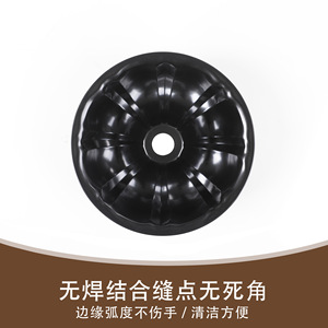 Pumpkin-Shaped Cake Mold Non-Stick Baking Pan Round Black For Home Commercial Use 1 Piece - Product Image 2