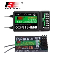 Récepteur de télécommande Flysky FS-IA6B 2.4G 6 canaux en plastique pour avion RC FPV DIY, système radio émetteur FS-i6 Type FXB