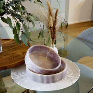 Bol en résine pour salade, design moderne, poli, fait main, écologique, pour la cuisine et la maison - Product Image 1