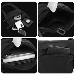 Sac bandoulière WePower pour homme, bleu foncé, grande capacité, sangle réglable, unisexe, voyage, usage quotidien, printemps 2025 - Product Image 5