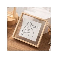Double-sided Transparent Glass Photo Frame DIY Creative Picture Frame Mounting Frame Painting Polaroid Photo Table Display Frame