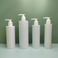 Botella de Plástico Cilíndrica para Cosméticos, con Bomba Pulverizadora, para Lociones y Champús, 100ml, 150ml, 200ml, 250ml