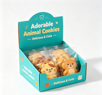 Boîtes en carton personnalisées refermables avec pelliculage mat, en carton durable, pour l'emballage de sucettes fraise, idéales pour l'affichage en gros