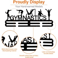 Colgador de Medallas Hexagonal Moderno de Aleación de Zinc con Diseño de Panal para Premios Deportivos y Exhibición en Pared (DIY Wally Frame)