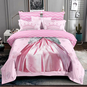 Custom Logo 3D Printed Duvet Cover Girls Fashion Printed <strong>Bedding</strong> Set Brushed Microfiber Bed Sheet for <strong>Teenager</strong> - Product Image 3