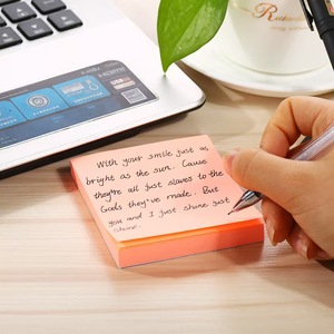 100 sheets Multicolor huỳnh quang giấy dính ghi chú các loại sáng dính Memo Pads văn phòng học văn phòng phẩm lưu ý chụp - Product Image 5