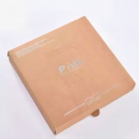 Boîtes à pizza sur mesure avec pelliculage mat, revêtement UV et doublure intérieure en aluminium gaufré, résistantes à la graisse, pour pizzas à emporter