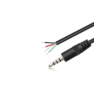 Jack 3,5mm a <span class=keywords><strong>cable</strong></span> de audio de extremo abierto 4 polos 3,5mm Jack a <span class=keywords><strong>cable</strong></span> de extensión auxiliar de extremo desnudo - Product Image 2