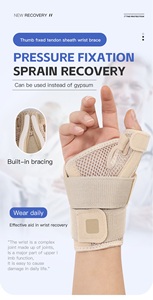 Attelle de poignet réglable en néoprène respirant avec fermeture auto-agrippante, confortable, pour la compression sportive et la protection des doigts (modèle unique) - Product Image 5