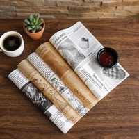 Papier sulfurisé alimentaire anti-graisse, enduit de PE simple face, pour emballage de burgers, sandwichs, pains, gâteaux et snacks