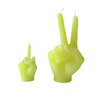 2022 DIY 3D handgemachte duftende Silikon hand geformte Mittelfinger Kerze