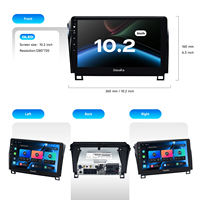 Radio para Auto Dasaita de 10 Pulgadas con Android, Reproductor de DVD para Auto con Pantalla Táctil, CPU Qualcomm, Reproductor Multimedia para Tundra Sequoia 2007-2013