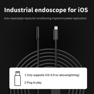 Industrial Endoscope 8mm Probe 1m Flexible Cable Single Lens High Definition For Apple Phone Inspection - Product Image 5