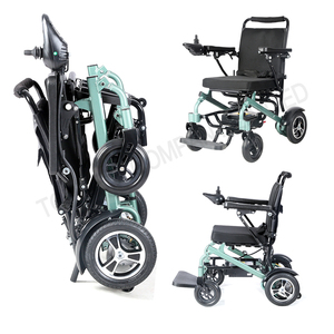 Kursi roda listrik aluminium ringan dengan Power Motor Silla De Ruedas untuk perlengkapan terapi rehabilitasi - Product Image 2