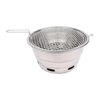 Grill au charbon de bois pour restaurant coréen Pinnovo, barbecue commercial d'intérieur et d'extérieur, table de cuisson pour sortie d'air supérieure