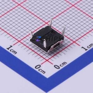 TS-1080D-A2B3-D1 Tactile Switch DIP-4P,6.4x6mm Switch Single Pole Single Throw Round Button Through Hole 6.4mm - Product Image 2