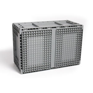 <span class=keywords><strong>Caisse</strong></span> logistique pliable en PP 600*400, empilable, sans couvercle, bleu-gris, en <span class=keywords><strong>plastique</strong></span>, pour entrepôt et manutention logistique - Product Image 6