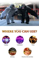 Costumes de mascottes gonflables pour adultes, en peluche de coton, pour Halloween, carnaval, événements cosplay et séances photo
