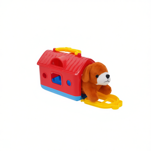 Casa para cachorros Friends House de 16x9x16 cm con juguete de peluche para perros - Product Image 2