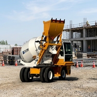 Camión Mezclador de Concreto Autocargable con Control Hidráulico y Alimentación por Tolva para Mezcla Uniforme en Proyectos Municipales y Menores