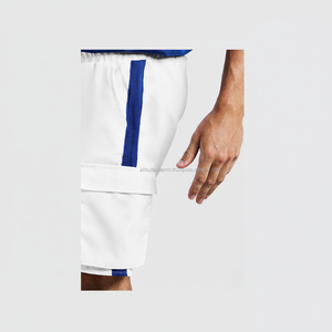 Nueva Moda elegante diseño personalizado logotipo impreso tablero playa transpirable algodón polar pantalones cortos para hombre - Product Image 1