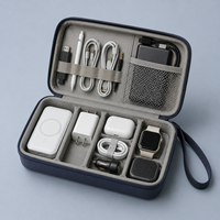 Étui de transport rigide en EVA résistant aux chocs pour batteries, câbles et accessoires d'appareil photo d'action, personnalisation OEM ODM pour les acheteurs de marques