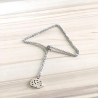Collier avec pendentif hérisson mignon en acier inoxydable, 1 pièce, collier personnalisé, bijoux forestiers, cadeau délicat hérisson