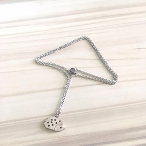 Collar con Colgante de Erizo Adorable de Acero Inoxidable, 1 Pieza, Collar Personalizado, Joyería Forestal, Regalo Delicado de Erizo - Product Image 1