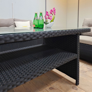 OSMEN Lanca Sofá esquinero de ratán Juego de muebles de jardín de 3 piezas - Product Image 2