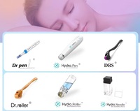 Système de dermaroller DRS 6 en 1 approuvé par les esthéticiennes, accessoires détachables polyvalents, structure hygiénique réutilisable, qualité professionnelle.