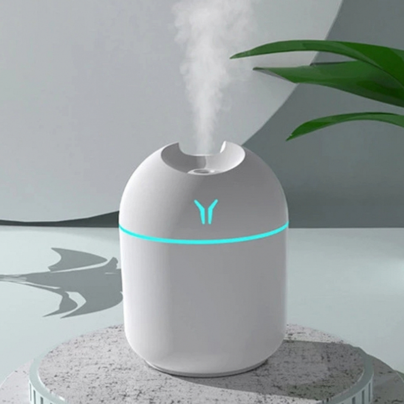 250ml mini siêu âm độ ẩm không khí lãng mạn ánh sáng USB Khuếch tán xe máy lọc hương thơm Anion Mist Maker với đèn LED