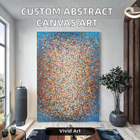 Personnalisé Grande Taille Moderne Abstrait Toile Mur Art Coloré À La Main Jackson Pollock Peinture À L'huile Art Déco En Métal Maison Suspendue