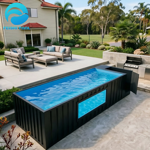 <span class=keywords><strong>Piscine</strong></span> de nage extérieure en fibre de verre (FRP) de 20 pieds, jacuzzi, conteneur préfabriqué de 40 pieds, <span class=keywords><strong>piscine</strong></span> en bois de jardin pour la natation, fabriquée en Chine - Product Image 6