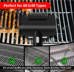 Cepillo eléctrico para parrilla de vapor con logotipo personalizado OEM/ODM para limpiar pedidos a granel para negocios de barbacoa - Product Image 2