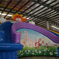 Toboggan gonflable extérieur d'amusement commercial Offre Spéciale grand parc aquatique toboggans avec piscine pour adultes
