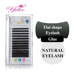 Yelix Nhà Sản Xuất Thương Hiệu Riêng Nhãn Hiệu Riêng Chồn Cung Cấp Ellipse Phẳng Lashextensions Lông Mi Nối Hàn Quốc