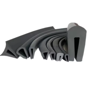 شكل U أسود مخصص انزلاق لوحة حافة النافذة المطاط Epdm سيليكون مقذوف ختم U-Strip - Product Image 1