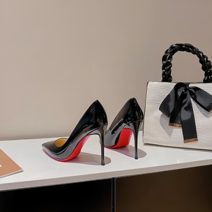 Nuove <span class=keywords><strong>Scarpe</strong></span> con <span class=keywords><strong>Tacco</strong></span> Alto da Donna, in Pelle Semplice, Suola Rossa, Comode e Alla Moda, Tacchi Sottili - Product Image 1